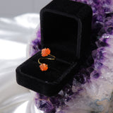 Double The Attention Sunstone Ring