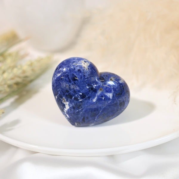 Sodalite Crystal Heart