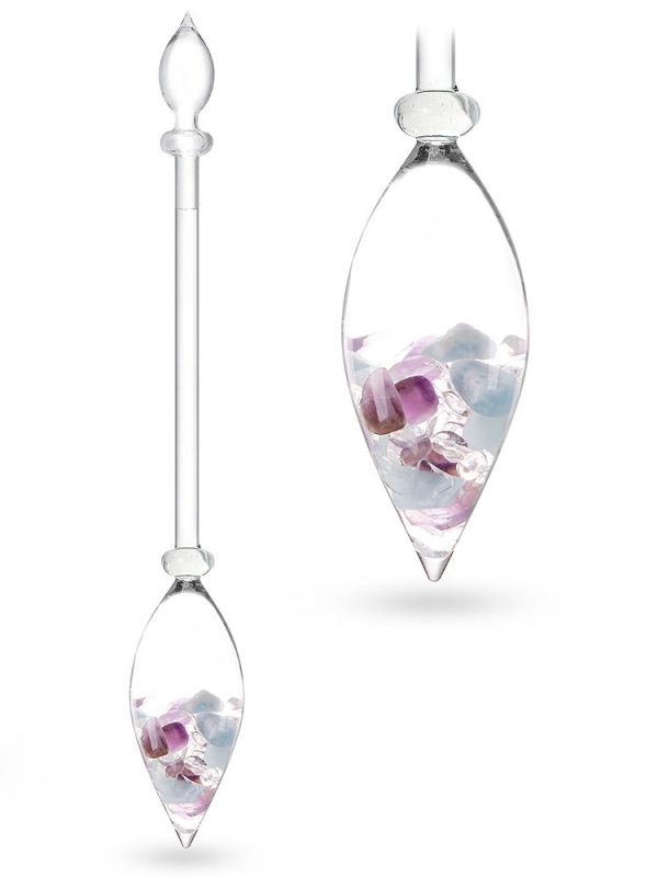 Water Stick VitaJuwel "Flower of Life" (amethyst, aquamarine, rock crystal)